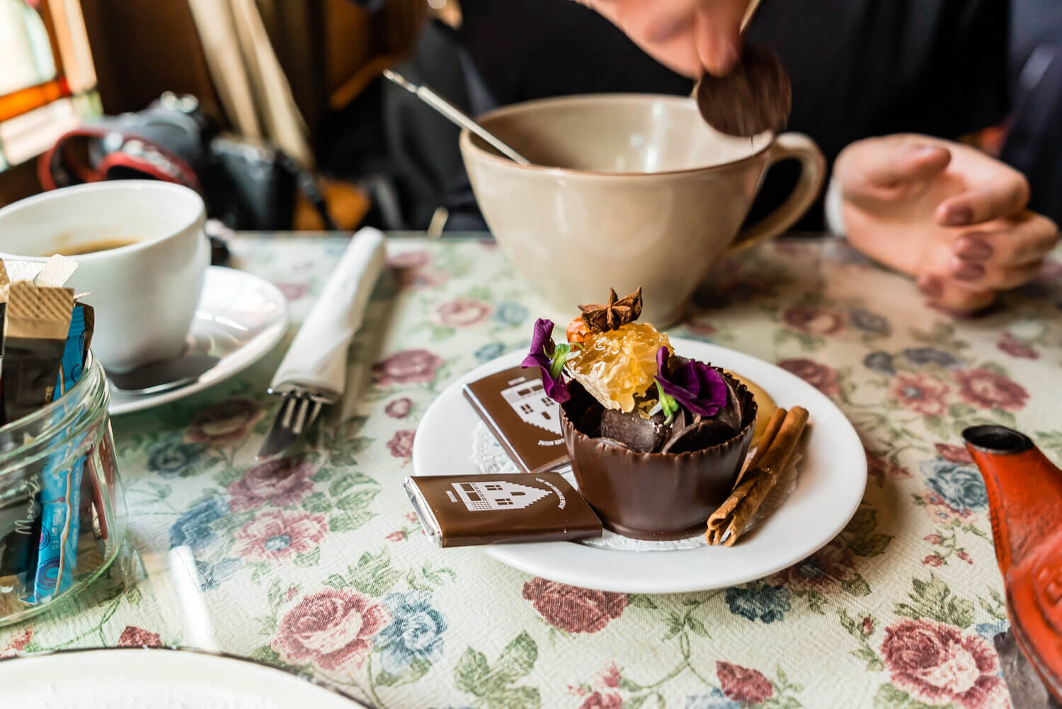 The old chocolate house in bruges